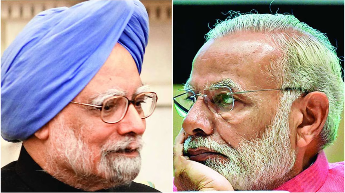 Narendra Modi & Manmohan Singh