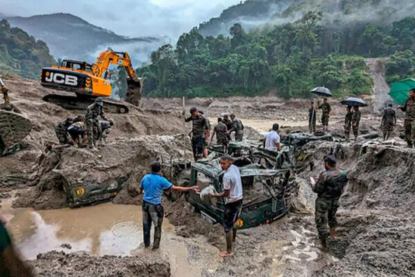 Sikkim Flood 56 people dead more than 100 are missing