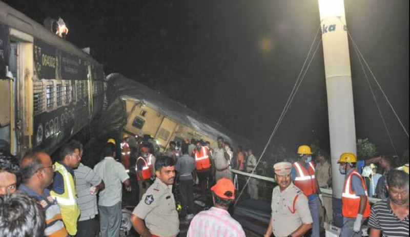 Train accident in Andhra Pradesh, 11 dead around 50 injured