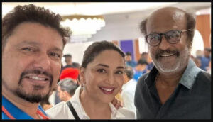 माधुरी दीक्षित और सुपरस्टार रजनीकांथ एक साथ Madhuri Dixit share post with praising Superstar Rajnikanth