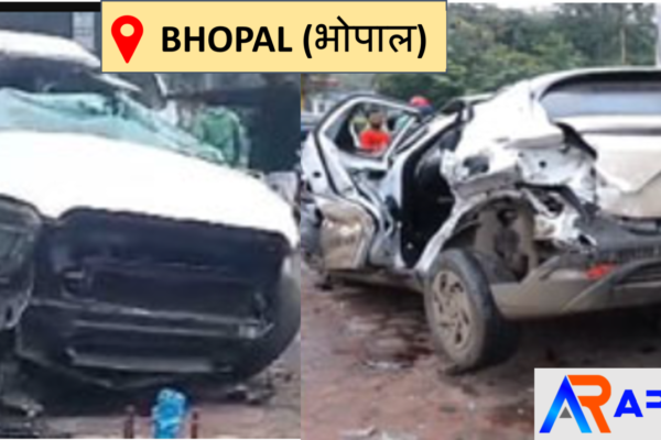 Car accident in Bhopal high speed car run in Footpath 2 dead 3 injured