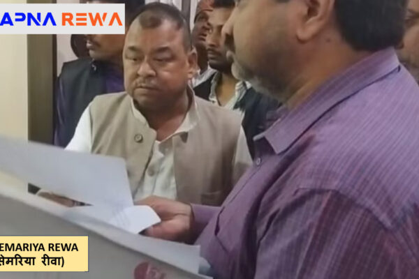 EVM issue in Semariya Rewa Madhya Pradesh reported by Congress Member Abhay Mishra